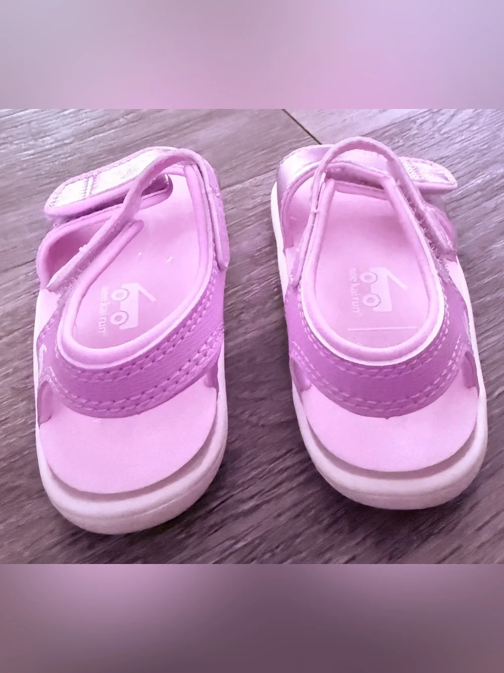 Girls' Pink Metallic Strap Sandals - Kids